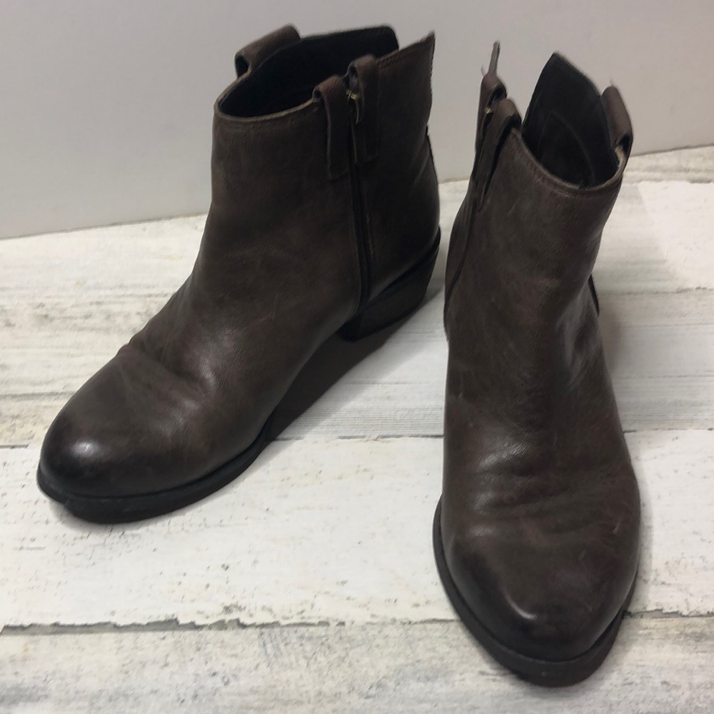 Sam Edelman James Boots Side Zip 7 Dark Brown
